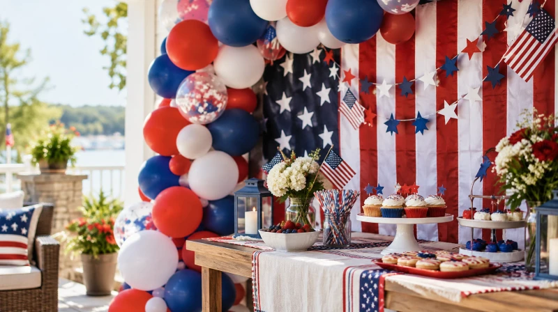 4th of July Party Decorations (Festive Red, White & Blue Ideas)