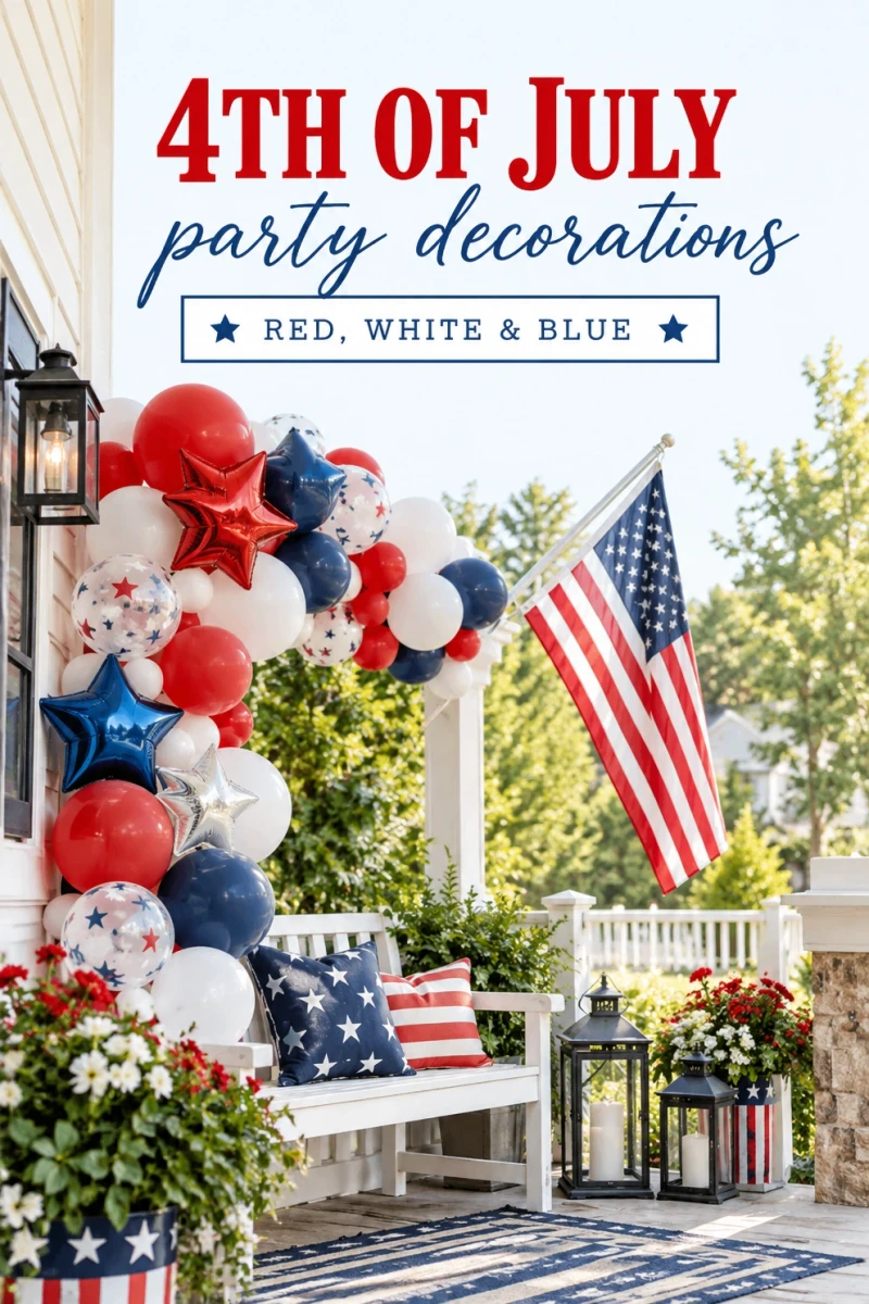 Pin these 4th of July party decorations for later