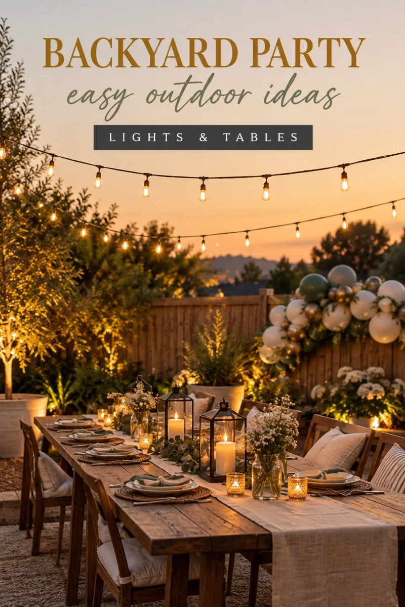 Pin these backyard party decoration ideas for later