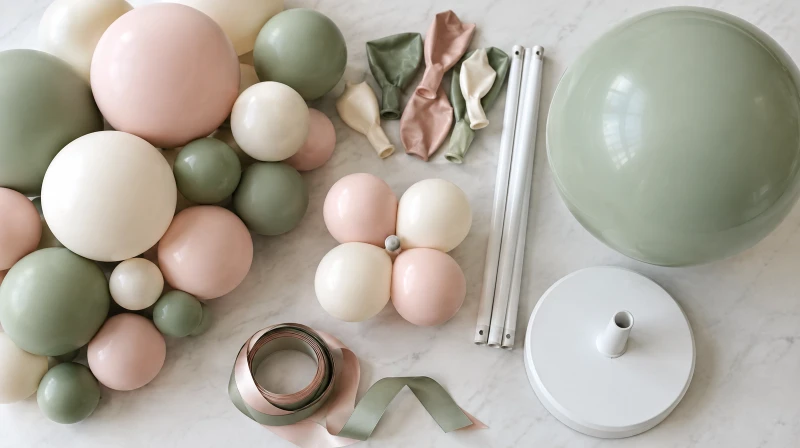 Balloon column color palette and theme combinations