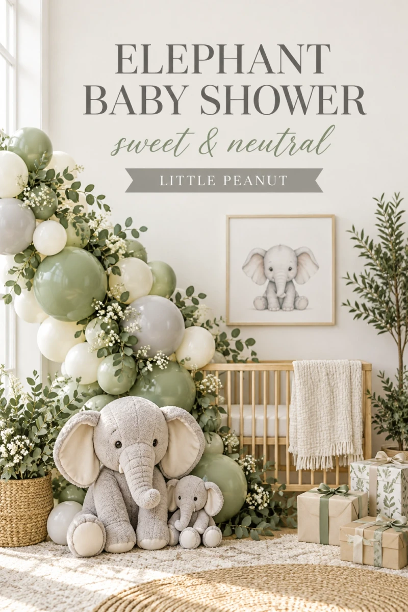 Pin these elephant baby shower ideas for later