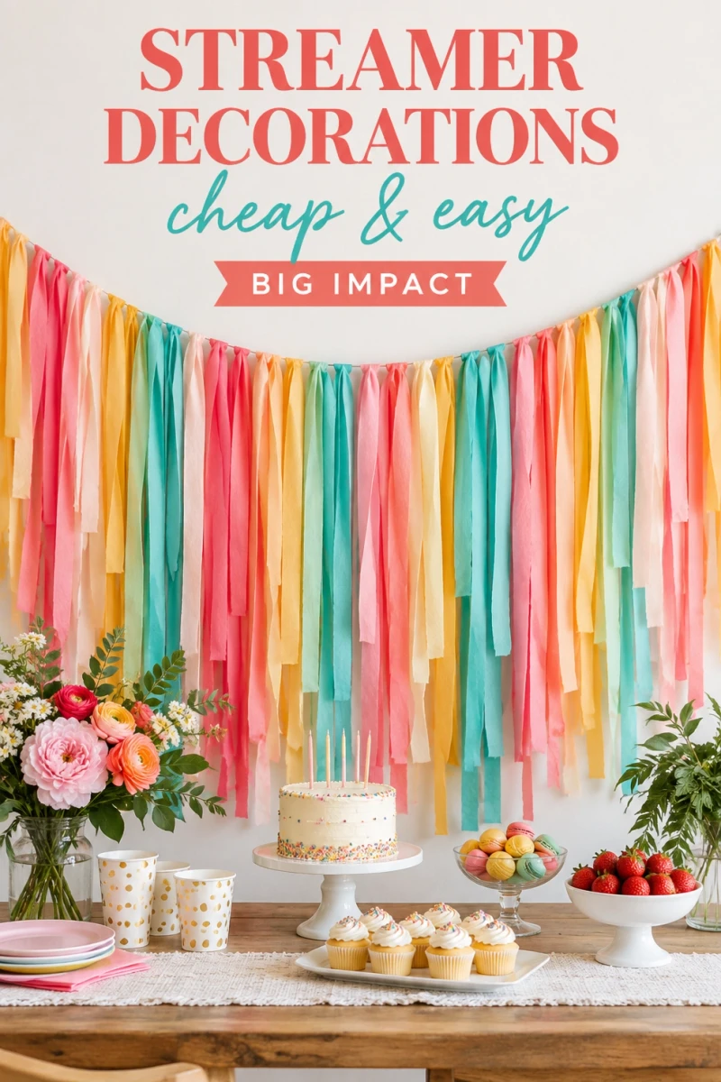 Pin these streamer decoration ideas for later