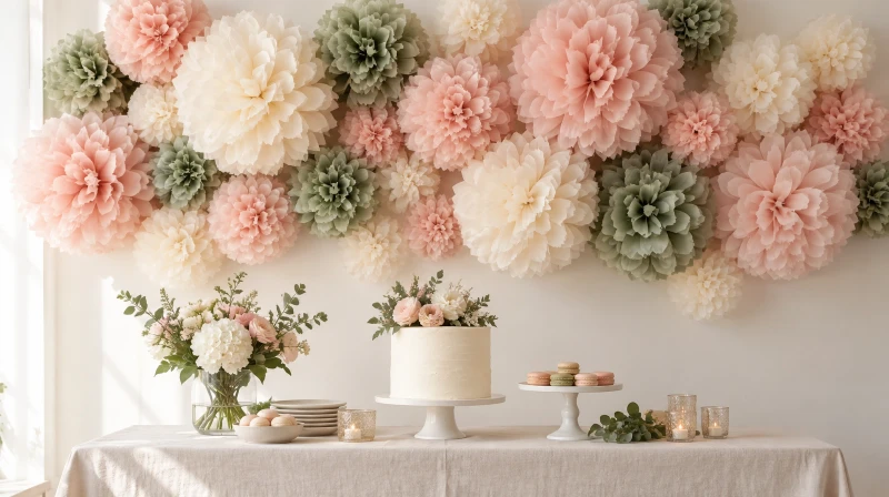 Tissue Paper Pom Pom Ideas (Easy DIY Party Decorations)