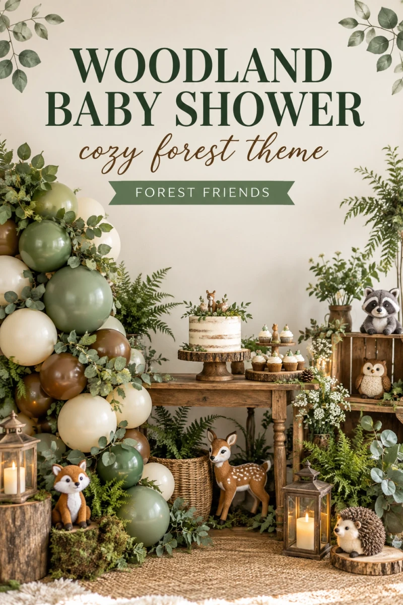 Pin these woodland baby shower ideas for later