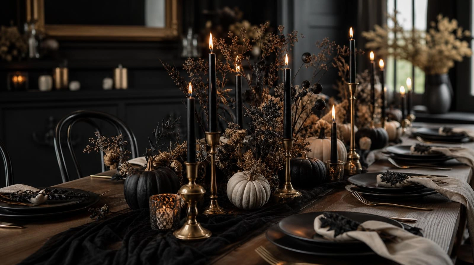 Halloween Tablescape Ideas (Elegant & Spooky Table Decor)